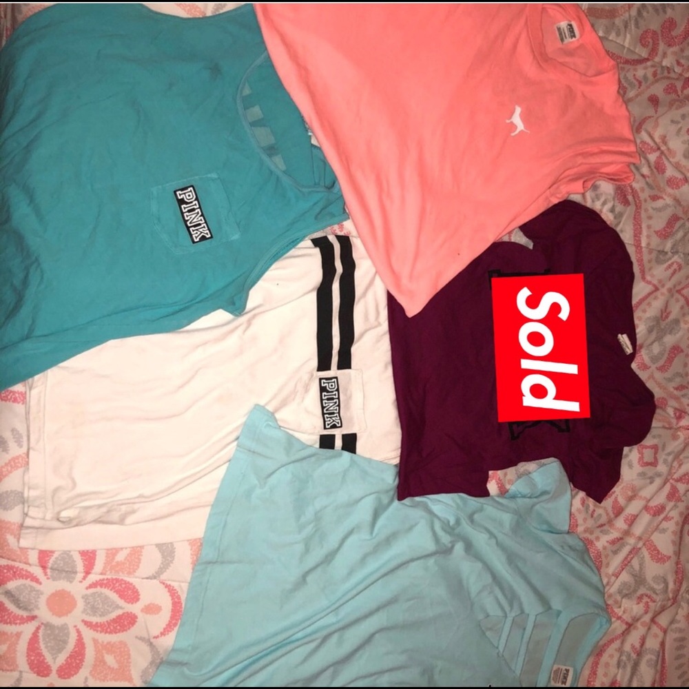 VS PINK tanks and t shirts